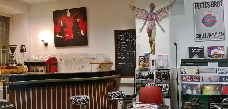 Gastraum des Ratzer Records Plattencafé